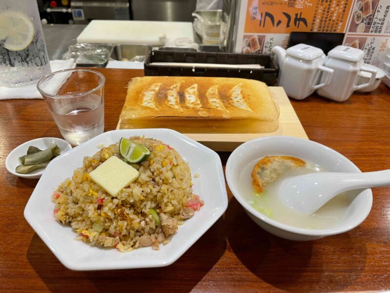 名古屋コーチン鶏餃子とすだち塩バター炒飯定食